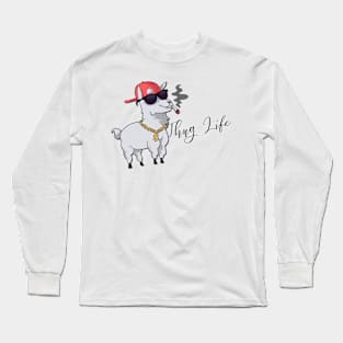 Alpaca Thug Life Long Sleeve T-Shirt